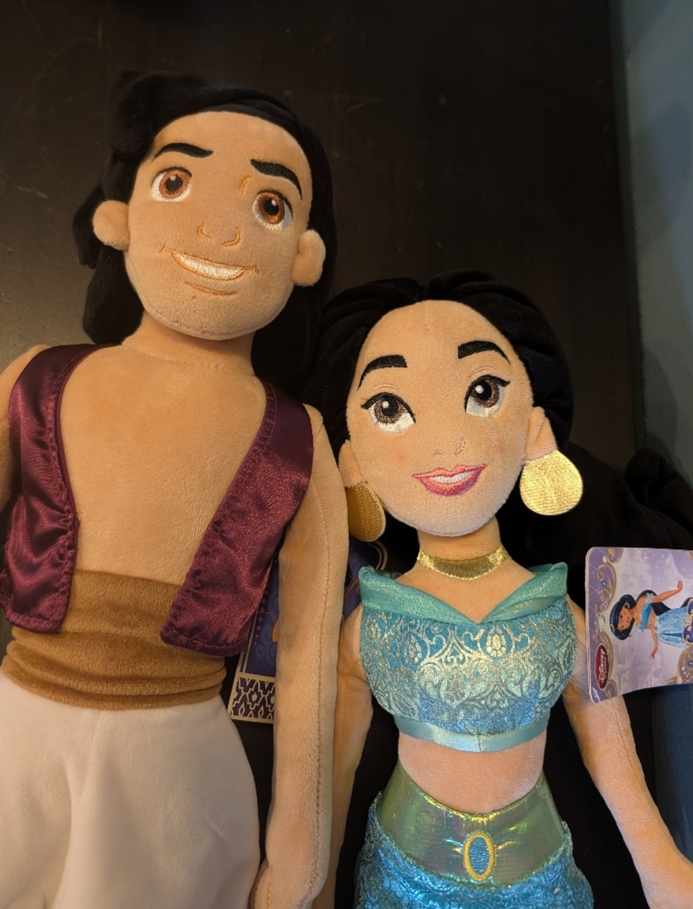 Disney Aladdin & Jasmine Plush NWT - 2001 VINTAGE